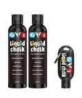 Liquid Chalk Mess-Free Gym Chalk 7’s Quick-Drying for Weightlifting, Gymnastics, Rock Climbing, Pole Dancing Sweat Resistant and Long Lasting for Stronger Hand - style: 1*1.69OZ+2*3.38OZ