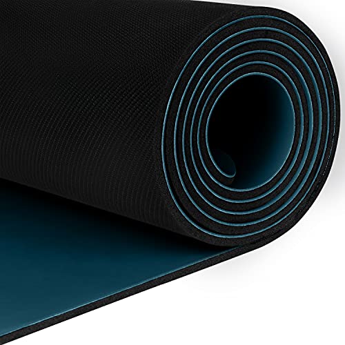 Retrospec Laguna 5mm Yoga Mat - Fitness Mat for Women, Men & Children, Slip-Resistant and Moisture Absorbing Exercise Mat for Home, Pilates, Yoga and Floor Workouts - color: Ocean Blue