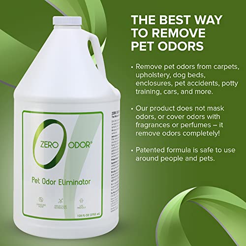 Zero Odor Pet Odor Eliminator, Air and Surface Odor Remover for Carpet, Furniture, and Pet Beds, Refill, 128 oz - size: 3785 ml (Pack of 1)