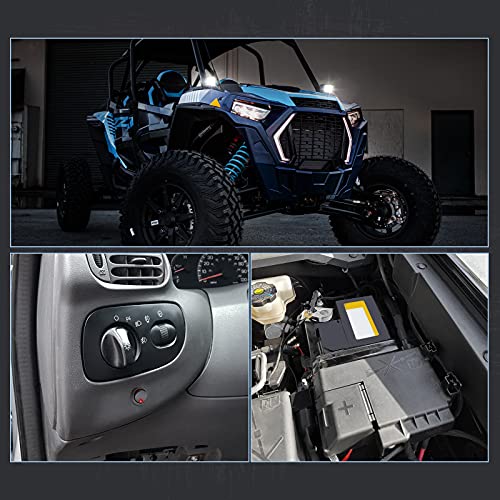 Wiring Harness 2 Lead, ACEC SHOP Light Bar Wiring Harness 12V 40A Rocker Switch Relay Fuse Nylon Wiring Harness Kit for Light Bars Work Lights Fog Lights Rock Lights for Truck UTV ATV Car Boat - style: 2 Lead