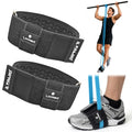 Resistance Band Anchor Straps for Legs, Ankles & Arms – No Rolling, No Slipping, Anti-Pinch, Hair-Friendly – Protective Sleeves for Loop-Style Booty Bands, Home & Gym Workouts