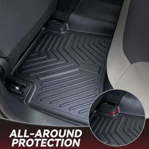 YITAMOTOR Floor Mats for Toyota Corolla 2026-2020, All Weather Custom Fit TPE Rubber Floor Liners and Trunk Mat, 1st & 2nd Row & Cargo Liner, Corolla Accessories, Black - style: 2020-2026 | For Toyota Corolla | 1st & 2nd Row & Cargo Mat
