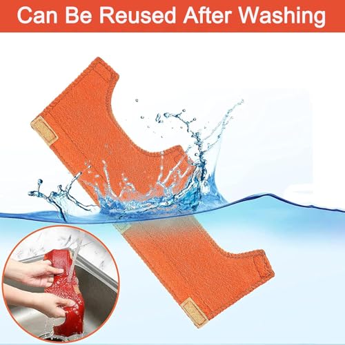 10Pcs Hard Hat Sweatband Washable Cotton Hardhat Liner Reusable Hardhat Accessories Air Cushion Sweatband - color: orange 10pcs