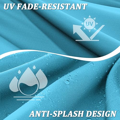 Premium Outdoor Bench Cushions for Patio Furniture 3.5inches Memory Foam Bench Cushion Waterproof Fade Resistant Porch Swing Cushions with Straps 36×18 Inch Lake Blue - color: Lake Blue, size: 36'' x 18'' x 3.5''