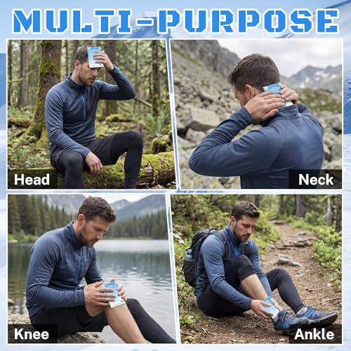 25 Pack Instant Cold Packs (4.3" x 5.9") - Disposable Ice Packs for Injuries | Cold Compress Ice Pack for Pain Relief, Swelling, Inflammation, Sprains, Toothache - Cold Pack for Athletes - size: 25 PACK