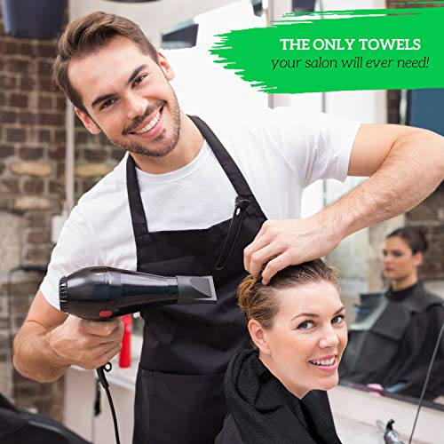GREEN LIFESTYLE Black Bleach Proof Towels Bulk Sets 100% Cotton 16' X 25' Premium Spa Quality, Super Soft and Absorbent for Gym, Pool, Spa, Salon and Home 24 Pack - color: Cotton Black, size: 24 pack