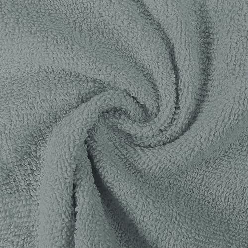 Utopia Towels 12 Pack Premium Wash Cloths Set, 12 by 12 Inches, 100% Cotton Ring Spun, Highly Absorbent and Soft Feel Essential Washcloths for Bathroom, Spa, Gym, and Face, Cool Grey - color: Cool Grey, size: 12 Wash Cloths