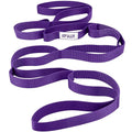 Stretching Strap for Physical Therapy and Home Rehab, 10 Loops Non-Elastic Yoga Strap for Hamstring, Calf and Back Stretching, Mobility, Exercise, Pilates, Flexibility - color: Purple