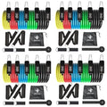 BodyForge Resistance Bands, Exercise Bands, Resistance Bands for Working Out, Work Out Bands with Handles for Men and Women Fitness, Strength Training Home Gym Equipment - size: 4 Pack