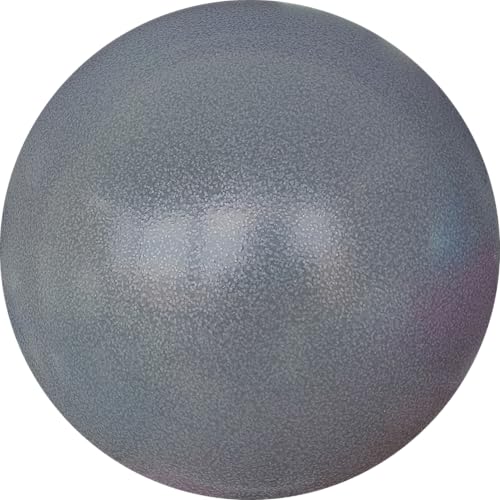 AppleRound Exercise Ball with Pump, 9-Inch Small for Pilates, Yoga, Core Stability - Choose: [Pack of 1 Ball + 1 Pump] or [Pack of 2 Balls + 1 Pump] - color: Graphite x1