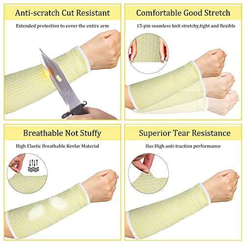 Sintege 3 Pairs Arm Protectors for Thin Skin and Bruising Cut Resistant Forearm Sleeve Level 5 Arm Burn Protection Sleeve (Black, Beige, Grey,7.9 Inch) - color: Black, Beige, Grey, size: 7.9 Inch