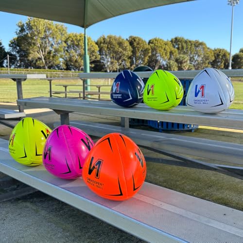 ONEKEEPER Soccer Reflex & Reaction Ball - White, Orange, Blue, Pink, and Fluo Yellow, Agility and Coordination Training for Kids and Juniors (Pump Not Included) - color: Orange Fluorescent