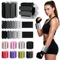 Wrist Weights – Ankle Wrist Weights for Women & Men – Adjustable Weighted Bangles Set (1 lb Each) | Arm and Leg Weights for Yoga, Pilates, Running & Walking - color: Gradual Black