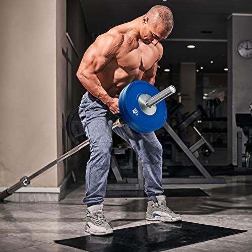 Yes4All Exercise Machine Adjustable T Bar Row Attachment, D Row Handle/Landmine Handle Attachment with Textured Rubber Handles - color: G. Rubber Handle for 2inch