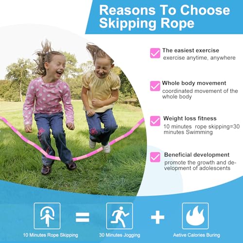 GRAWUN Jump Rope For Kids, Soft Beaded Jump Rope, Adjustable Length Tangle-Free Segmented Soft Beaded Skipping Rope，for Women, Men and Kids Keeping Fit, Workout and Weight Loss - color: 12 Pack