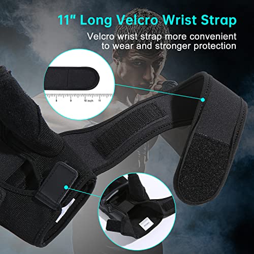 Kickboxing Sparring Gloves TKD Gloves for Men Women Half Finger Boxing Gloves Fighting Gloves Boxing Gloves for Punching Bag Training Gloves for Men Women Black - color: black, size: Large