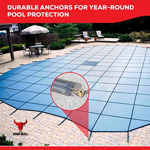 The Door Bull Brass Pool Cover Anchors for Concrete & Pavers Deck | Universal Size Fits 3/4" Hole, Ideal for Inground Pool Safety Covers, Durable & Easy to Install - 10 Pack - size: 10 Pack