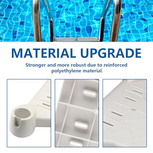 IWIWE Platform Replacement for Above Ground BiltMor Swimming Pool Step (Gery)