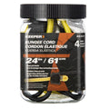 Keeper - 24” Bungee Cord With SST Hooks, 4 Pack - UV And Weather-Resistant - size: 24"