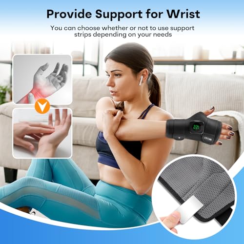 Heated Wrist Wrap for Right Hand, Heated Wrist Brace for Men Woman