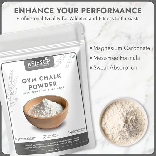 AEJESOP Sports Chalk for Rock Climbing, Weight Lifting, Gymnastics, Tennis & More, 7oz (200g)