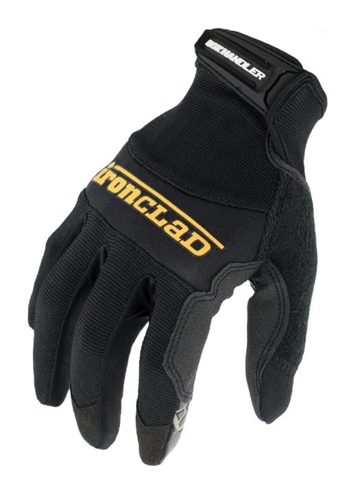 Ironclad Box Handler Work Gloves BHG, Extreme Grip, Performance Fit, Durable, Machine Washable, (1 Pair), Black - size: XX-Large