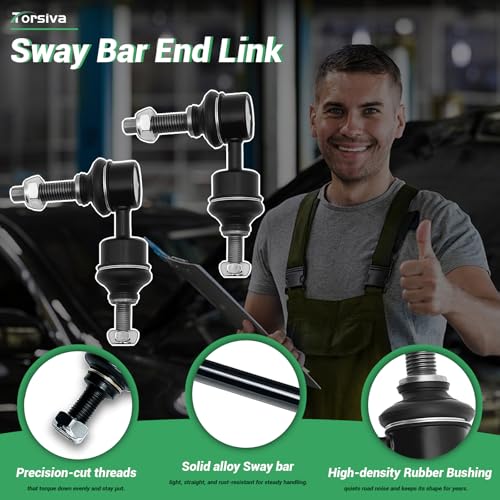 2PCS Rear Stabilizer Sway Bar End Links for Ford 2012 2013 2014 2015 2016 2017 2018 Focus (No ST or RS), 2013 2014 2015 2016 2017 2018 C-MAX K750465 - size: K750465 X2