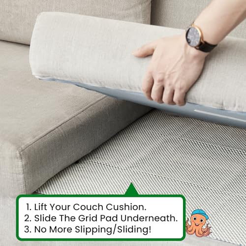 ECOHomes Couch Cushion Grip Pad, Couch Cushion Non Slip Pads Keep Sofa Cushions from Sliding - Anti Slip Sofa & Patio Grips Mattress Gripper Stopper Stop Slide & Prevent Sliding (Loveseat [2PCs Pack]) - size: Loveseat [2PCs Pack]