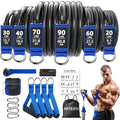 Heavy Resistance Bands for Working Out, NITEEN Resistance Bands with Handles Weight Exercise Bands for Men Women, Workout Bands with Door Anchor and Ankle Straps Strength Training Equipment - size: 310lbs