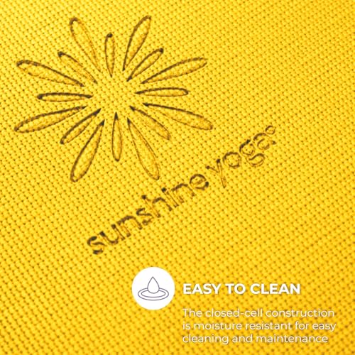 Voyage 5mm Studio Yoga Mats, 6 Pack, 72x24in | Extra Long, Anti-Tear Exercise Mats for Workout, Stretching, Fitness - Non Slip Gym Mats for Home, Schools and Studios - color: Yellow