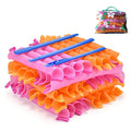 40pcs Heatless Spiral Hair Curlers for Long Hair - Heatless Curls Overnight 22inch Magic Hair Rollers No Heat Curlers for Women Kids - color: Pink&Orange