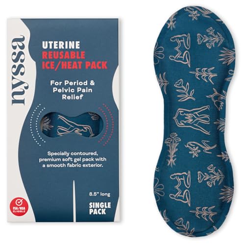 Nyssa Uterine Ice & Heat Pack – Reusable Hot & Cold Therapy for Period, Postpartum, and Endometriosis Relief - Soft, Flexible Gel Pack