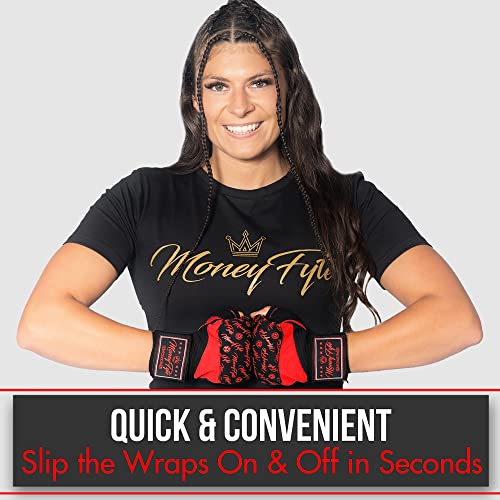 Quick Gel Boxing Wraps Under Boxing Gloves - Kickboxing MMA Muay Thai - Fist, Knuckle, Wrist Wrap Protection Inner Glove Hand Wraps - Men Women Kids - color: Black/Red, size: X-Small