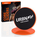 URBNFit Gliding Discs Core Sliders - Dual Sided Exercise Disc for Smooth Sliding On Carpet and Hardwood Floors - Gliders Workout Legs, Arms Back, Abs at Home or Gym or Travel - Fitness Equipment