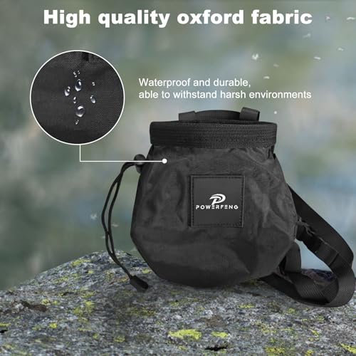 Chalk Bag for Rock Climbing & Bouldering: Outdoor Indoor Chalk Bag for Men & Women Climbing Equipment & Accessories