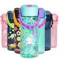 Elemental Water Bottles for Kids - Splash Kids Water Bottle for School with Pop-it Handle - BPA Free Tritan Plastic Water Bottle with Straw Leak Proof when Spout is Closed -Mermaid - 18oz - color: Mermaid