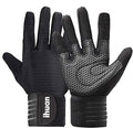 ihuan Workout Gloves for Men Full-Finger: Weight Lifting for Men, Gym Full Hand Gloves for Weightlifting, Deadlift - size: Small