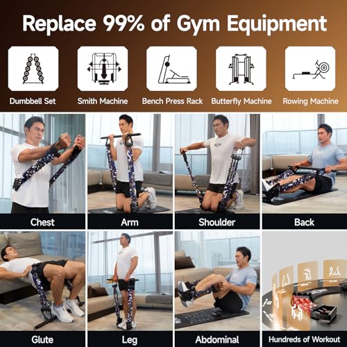 Innstar Multi-Function Resistance Bands for Working Out, Push Up Exercise Bands Resistance Bands Set for Bench Press Gym Equipment, Home Workout, Travel Portabl - color: Black 198LBS