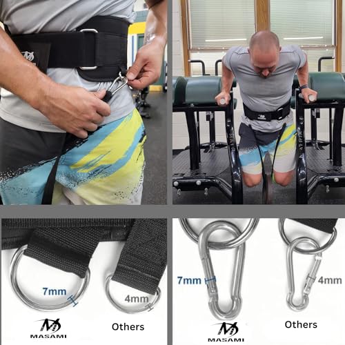 2-in-1 Weight Lifting Belt with Gloves - Self-Locking Weightlifting & Dip Set Belt with Rope & Gloves - Multi-Functional Belt for Lifting, Squats, Dips