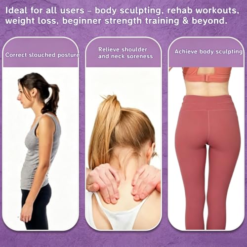 Exercise Band - Figure 8 Resistance Bands with Handles, Elastic Exercise Bands for Women
