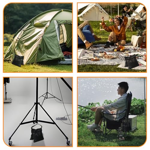 Photography Sandbag Set of 4,Weight Bags for Light Stand Photography Video Equipment,Tent Sand Bags，Heavy Duty Weight Bags for Canopy Weights,Light Tripod, Camping Chair - size: 23''x10''(4pcs)