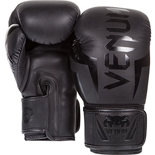 Venum Elite Boxing Gloves - color: Black, size: 12-Ounce