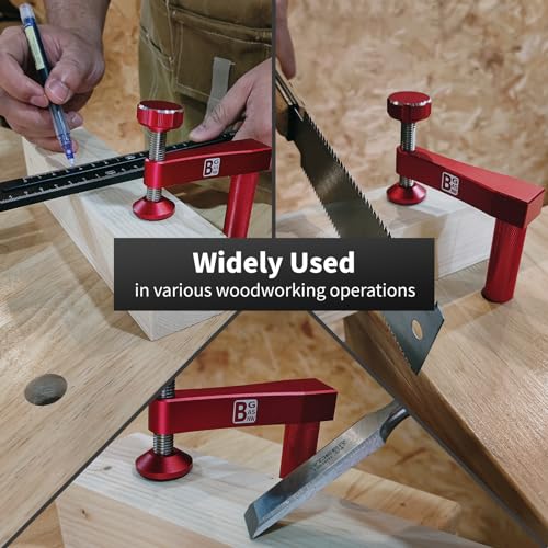 Bench Dog Clamp, 3/4 inch（19mm) Sturdy & Non-marking Bench Dogs Hole Clamp Woodworking Dog Holes Workbench Accessories for Woodworking Clamps Hand Tools - style: Bench Dog Clamps