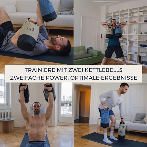 Foldable Adjustable Kettlebell 4-30lbs – Portable Water Sandbag Functional Strength Tool – Soft Floor-Friendly Mobility Gear for Home Gym Travel – Leak-Resistant Load with Internal Scale - color: Sand