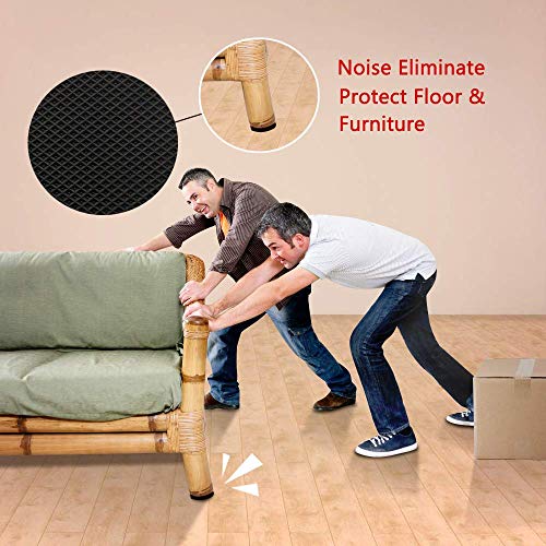 Non Slip Furniture Pads -20 pcs 3" Furniture Grippers, Non Skid for Furniture Legs,Self Adhesive Rubber Feet Furniture Feet, Anti Skid Furniture Hardwood Floor Protector for Keep Couch Stoppers - size: 20 pcs 3" Round