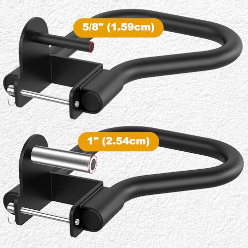 Kipika Power Rack Attachment for 5/8" & 1" Holes - Heavy Duty Home Gym Equipment for 2x2 or 3x3 Squat Rack, Adjustable and Easy to Install - color: For 2" x 2" Squat Rack with 5/8 & 1" Hole