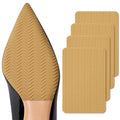 Anti-Slip Shoe Grips Pads, Silicone High Heel Insole Protectors, Beige, 2 Pairs, Women's High Heel Wearers - color: Yellow, size: 8.0"×4.5"