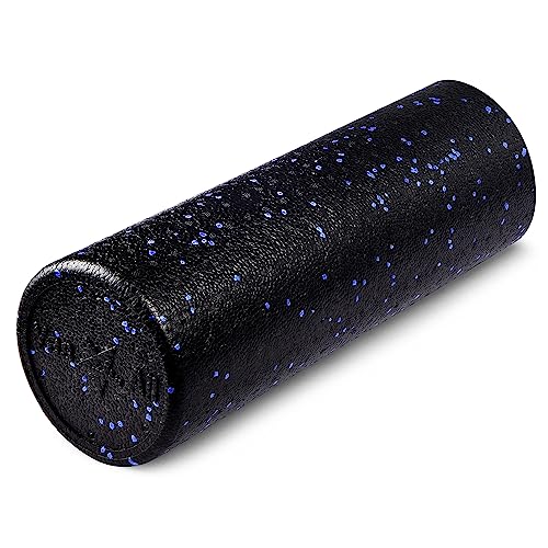 Yes4All High Density Foam Roller for Back, Variety of Sizes & Colors for Yoga, Pilates - Blue Speckled - 18 Inches - color: Blue Speckled, size: 18-inch (Pack of 1)
