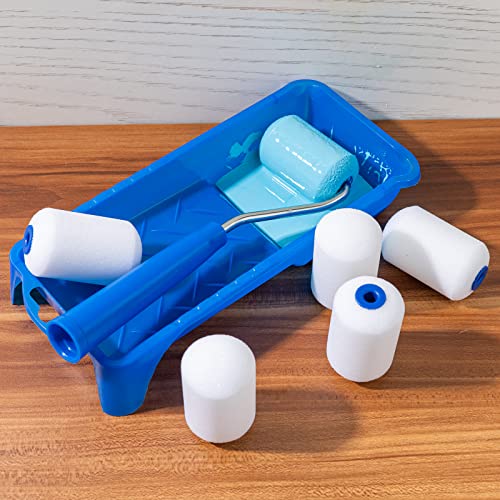 Mister Rui 2 Inch Foam Paint Roller Covers, 12 Pack, Small Paint Roller Refills 2 Inch, Mini Piant Rollers for Trim or Corner, High Density Sponge Roller - size: 2 Inch, 12 Pack
