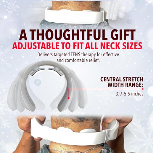 FORTHiQ Neck TENS Machine with Heat, Electric Neck Massager for Pain Relief, 15 Levels Deep Tissue Massage, Portable and Soothing, FSA-HSA Eligible